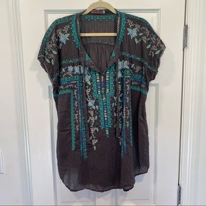 Johnny Was Embroidered Tunic